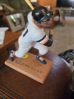 Limited edition roberto clemente ceramic figure