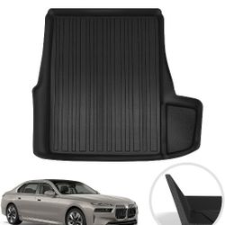 Premium Cargo Liner for BMW i7 xDrive60 2022-2025 - 100% Protection - Custom Fit Car Trunk Mat - Easy-to-Wash & All-Season Black Cargo Mat - 3D Shaped