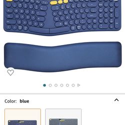 Keyboard with Pillowed Wrist Rest, Comfortable Ergo Ty