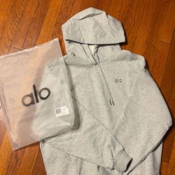 Alo Grey Hoodie Size Small