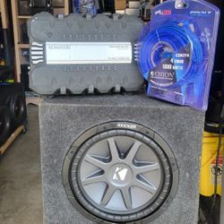 12inch Kicker Comp Vr And Amplifier And Kit 