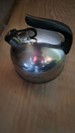 VTG Revere Ware Paul Revere 2 Qt Copper Bottom Whistling Tea Kettle/Pot