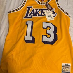 Mitchell & Ness Los Angeles Lakers Wilt Chamberlain 1971-72 Authentic Jersey Hardwood Classics Size 52(2XL)
