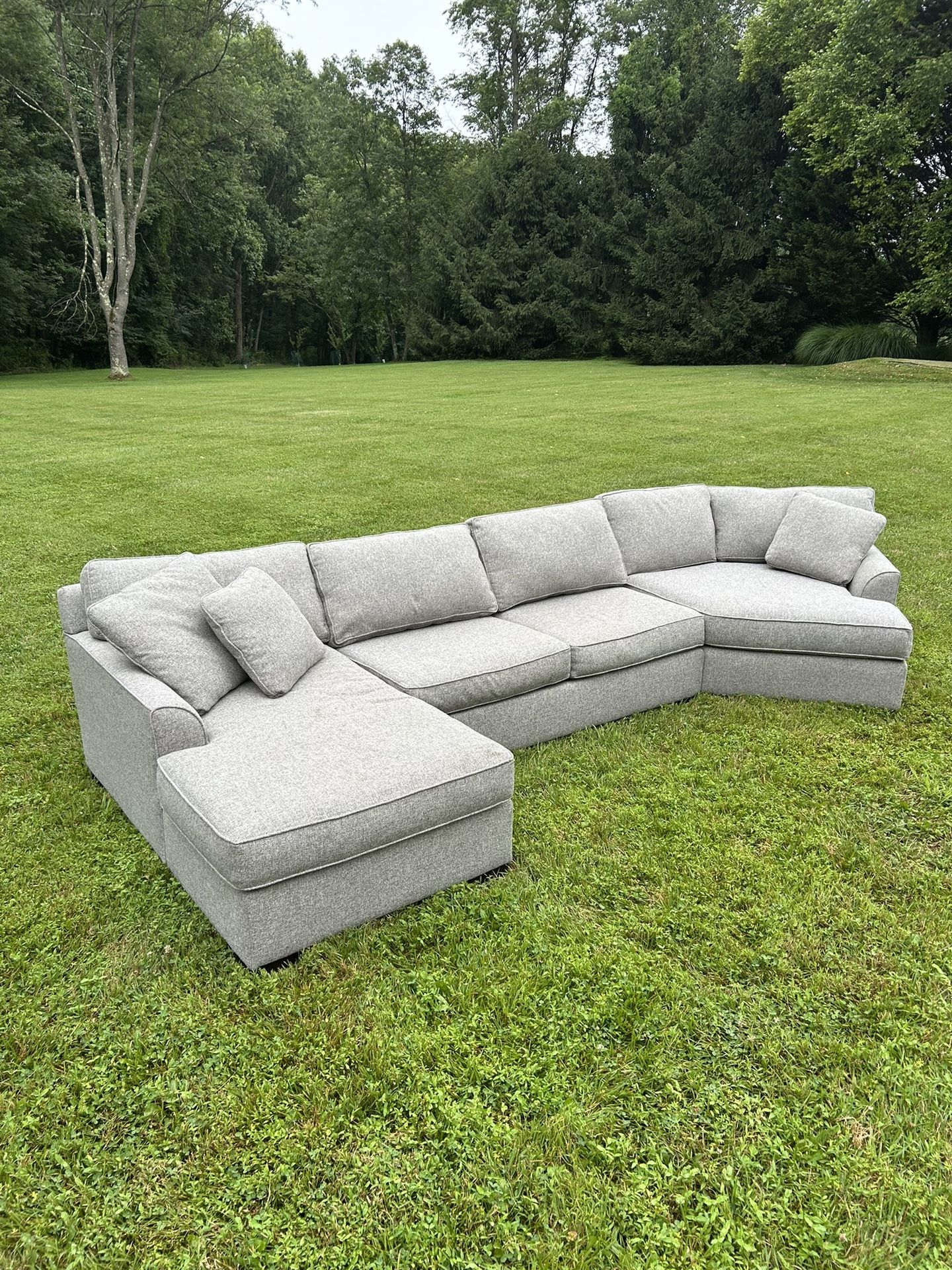 Grey Sectional Couch - Delivery