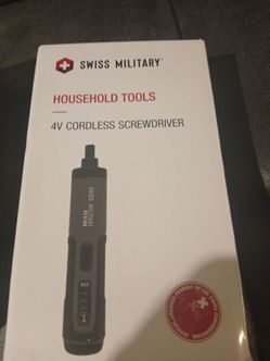 Swiss milatary 4v cordeless screw driver