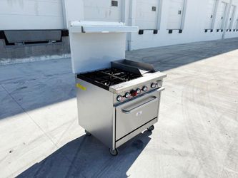 36 ins 4b12g NSF oven ranges with legs HFSO-36-G12