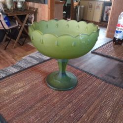 vintage Indian glass  green