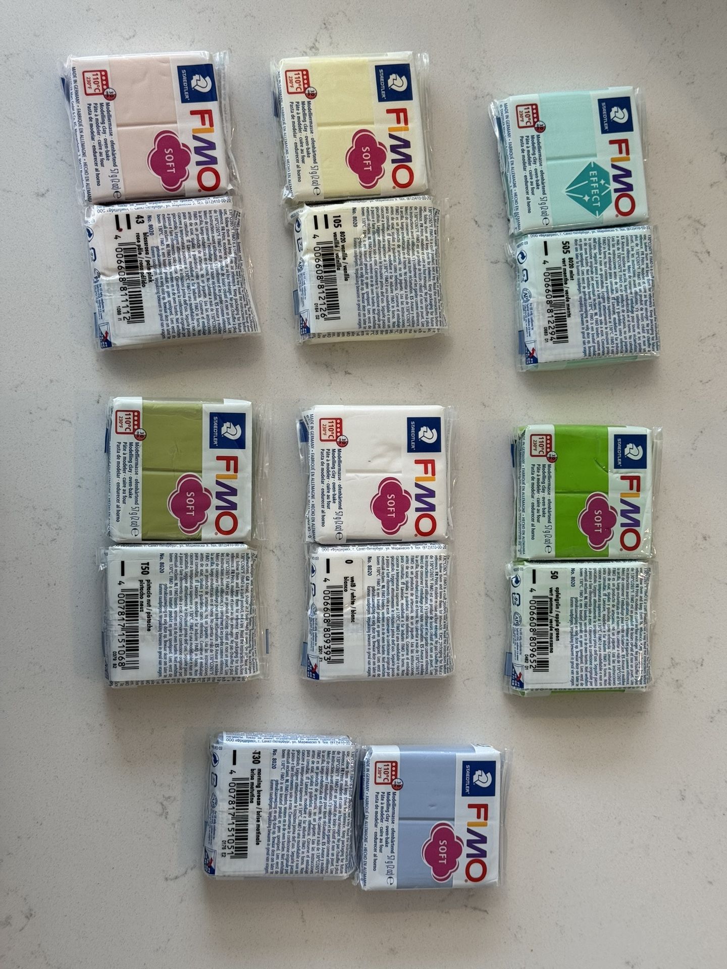 Fimo Polymer Clay $50 for All/See colors for separate pricing