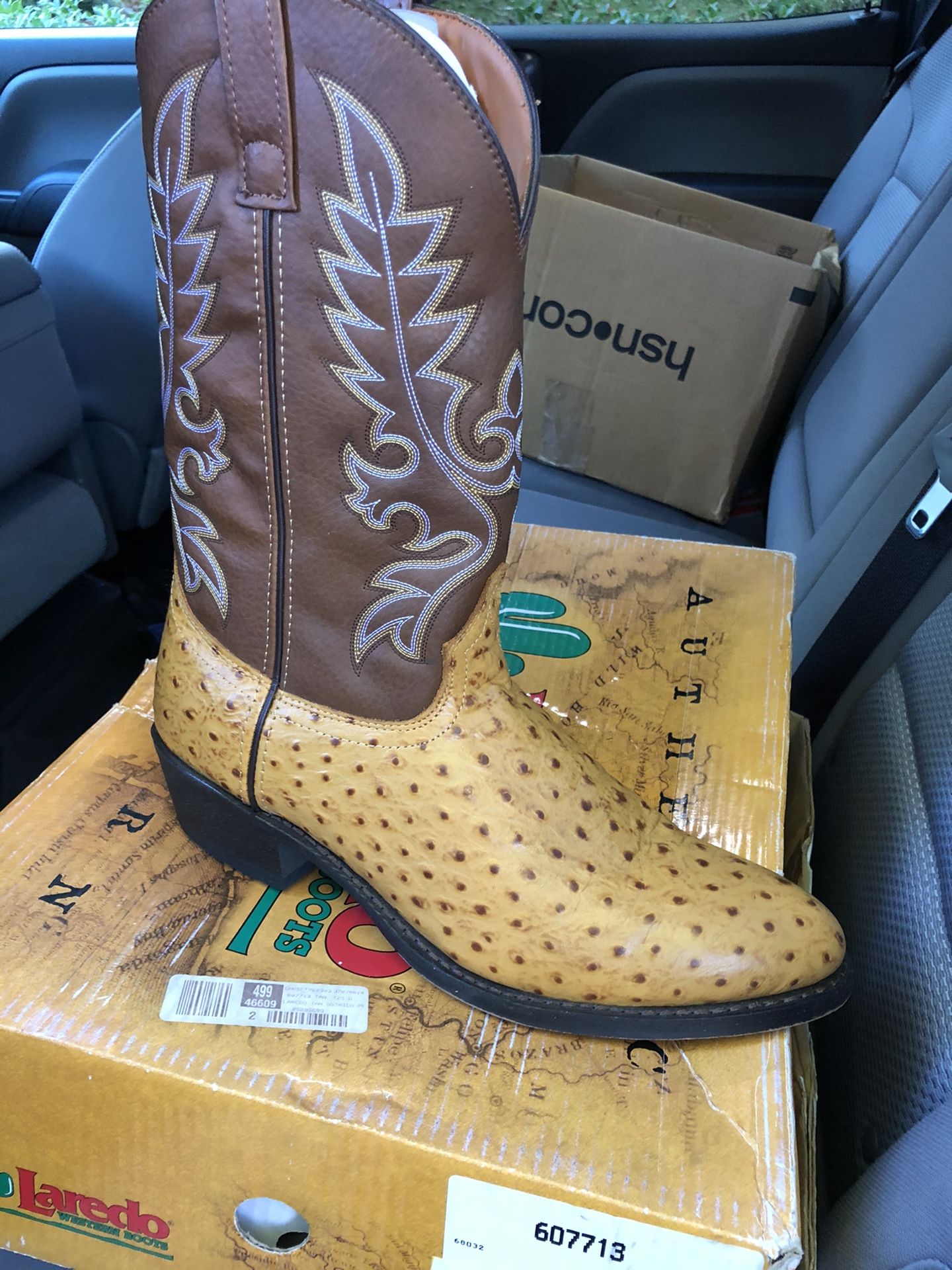 Laredo ostrich boots