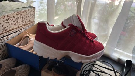 NWT Red K-Swiss suede shoes size 8.5