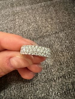 THE LEO Ideal Cut Diamond Anniversary Ring 1-1/2 ct tw 14K White Gold Size 7