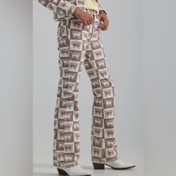 Wrangler Denim Jeans Logo Bootcut Flare Women 26x34