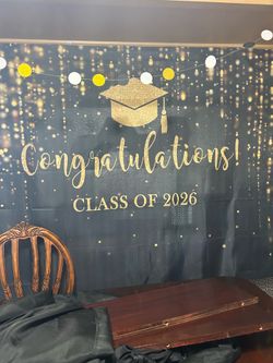 Graduation backdrop