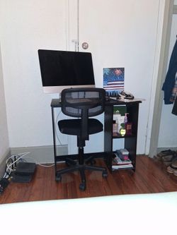 Desk and chair