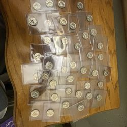40 -1955 90% Silver Quarters