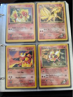 Vintage Pokémon Trading Cards Lot of 4