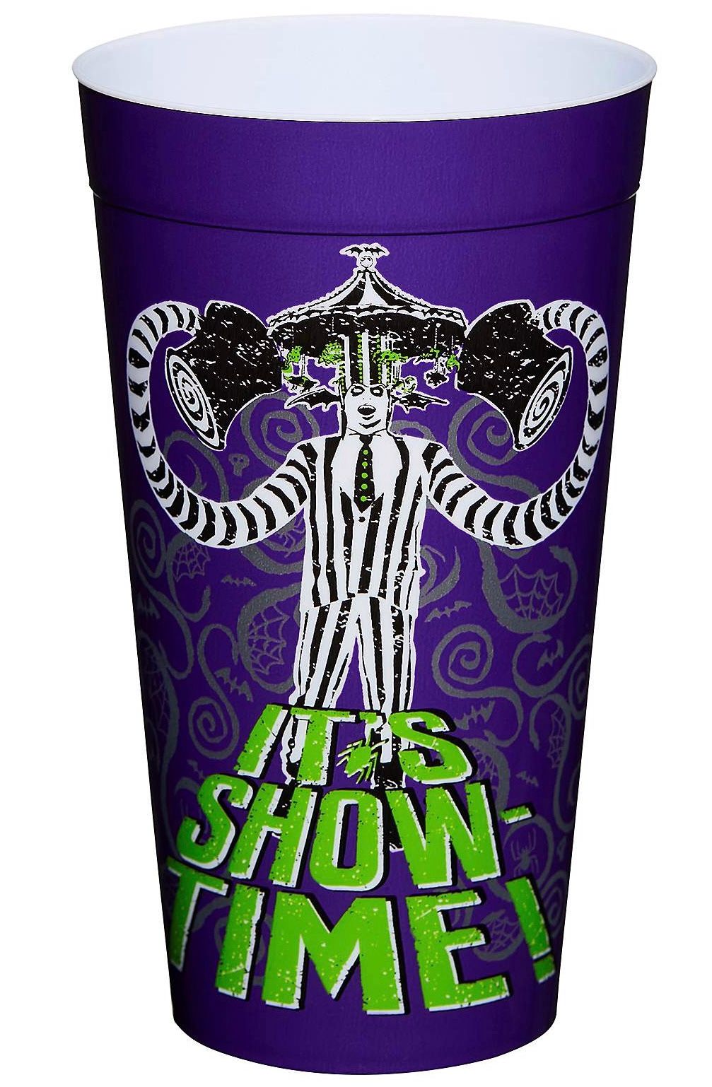 Beetlejuice It's Showtime Cup Plastic NEW THREE AVAILABLE Tim Burton