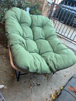 Outdoor Papasan patio chair