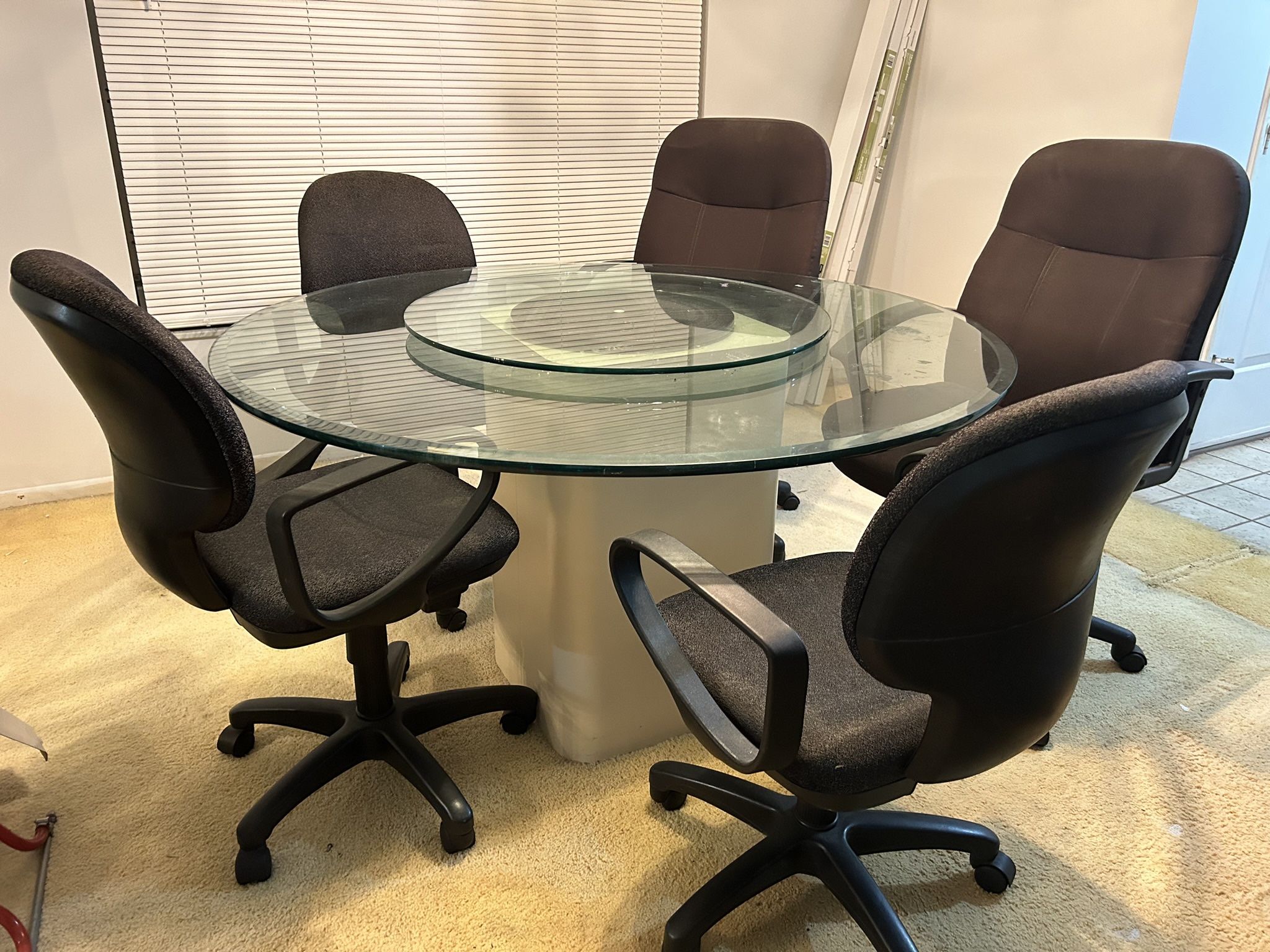 Dining Glass Table Set
