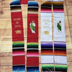 Mexican Sarape Graduation Sashes Class Of 2025