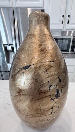 Gold and black vase