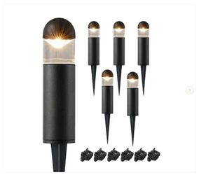19 Lumens Black Plug-In Integrated LED Waterproof Outdoor Path Lights Spotlight Landscape Lights