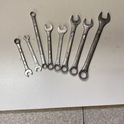 8 Metric Wrenches…8, 10, 11, 13, 14, 15, 17 And 19 Millimeter
