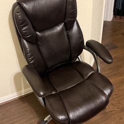 Office Chair Brown Executive Leather