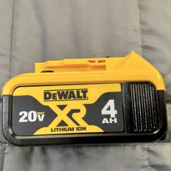 Dewalt 20V XR premium 4.0 battery