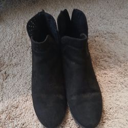 Black Zip Up Ankle Boots