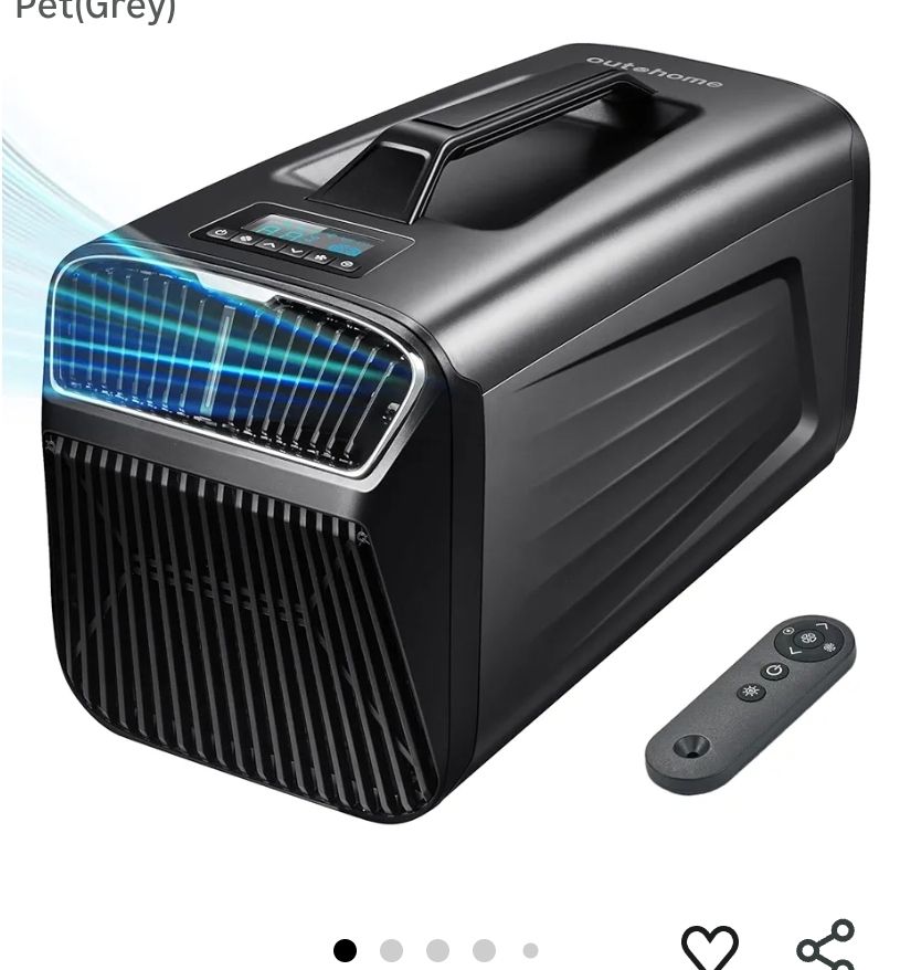 5200BTU Portable Tent Air Conditioner for Camping Outdoor and Indoor Use, 400W Consumption Quiet Air conditoning For Truck RV Van and Car Cooling, Sma