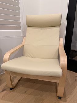 Ikea Leather Poang Armchair