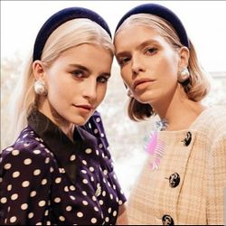 Black velvet headband