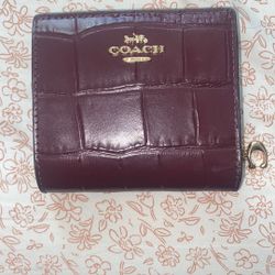 Maroon Coach Wallet