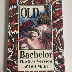 Old Bachelor Card Game 90s Version of Old Maid 1994 vintage Art career women