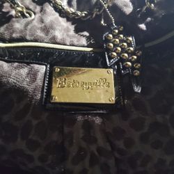 Betseyville by Betsey Johnson animal print weekender or travel bag.