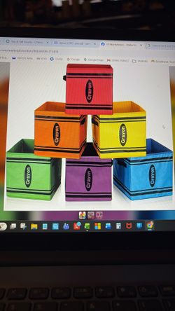 Rattanview 6 Pcs 11” Fabric Storage Bins