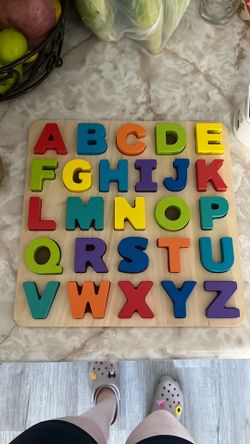 Wooden Alphabet Board