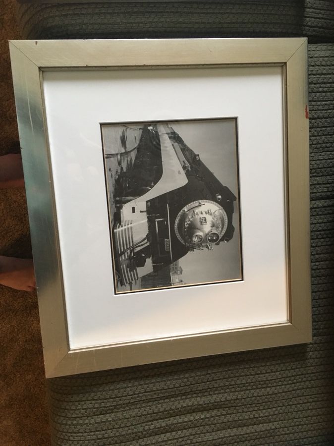 Train Black/White Print