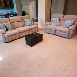 Set Of 2 Beige Couches