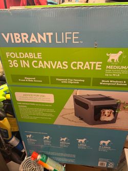 Foldable 36” Canvas Crate