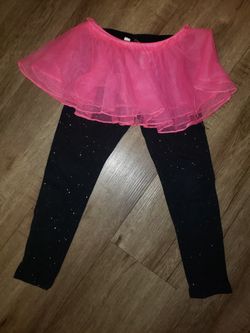 HALLOWEEN LEGGINGS WITH TUTU SIZE 4 T