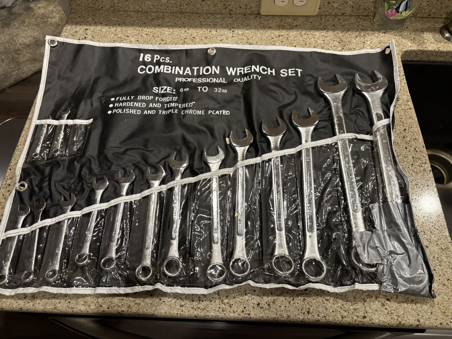 15 Piece Metric Wrench Set 6mm To 32mm