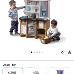 kids play kitchen with food/accessories 