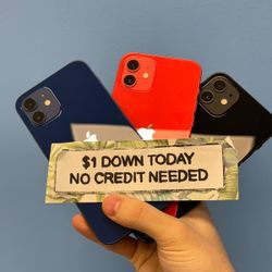 Apple iPhone 12 Unlocked 5G -90 Day Warranty-$1 DOWN-NO Credit Needed