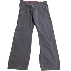 Wrangler Cargo Pants Men 36x32 Gray Baggy Outdoors Flex Waist Streetwear Solid