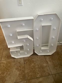 Marquee numbers 50