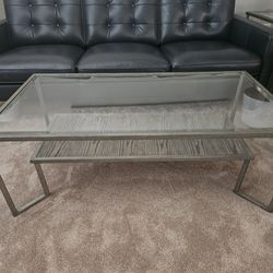 48" Glass Coffee Table