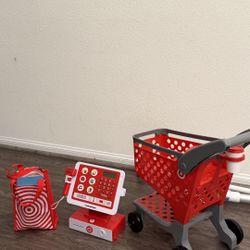 Target Kids Shopping Cart + Cash Register Set