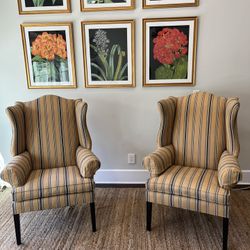 Ethan Allen Wingback Chairs 